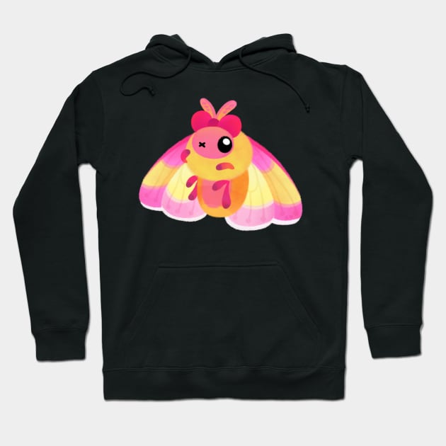 Rosy Maple moth Hoodie by pikaole